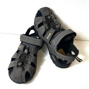 Teva Mens Size 8 Sport Outdoor Hiking Brown/Green Summer Sandals Fisherman Shoes
